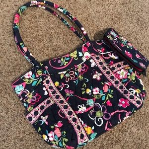 Vera Bradley Ribbons Tote & Wallet